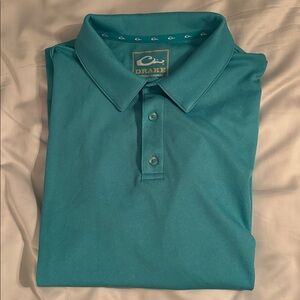 Drake Clothing Company Men's Teal Polo Shirt